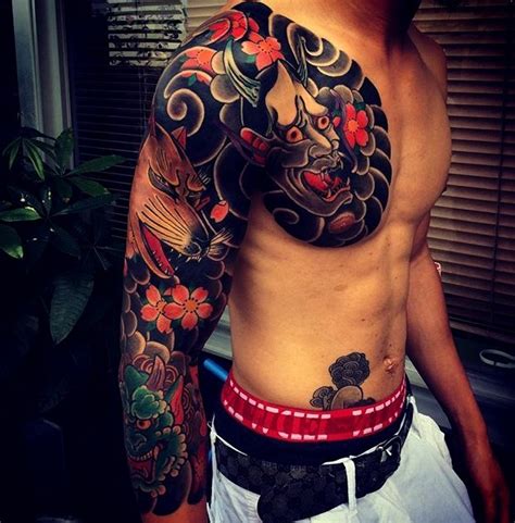 tatuaje japones brazo completo|tatuajes de brazo japonés.